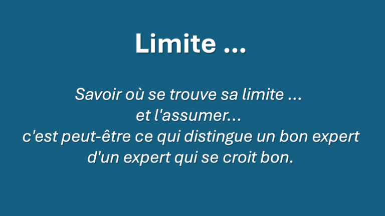 Affiche de l’article Limite…