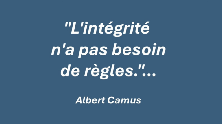 Affiche de l’article Intégrité …