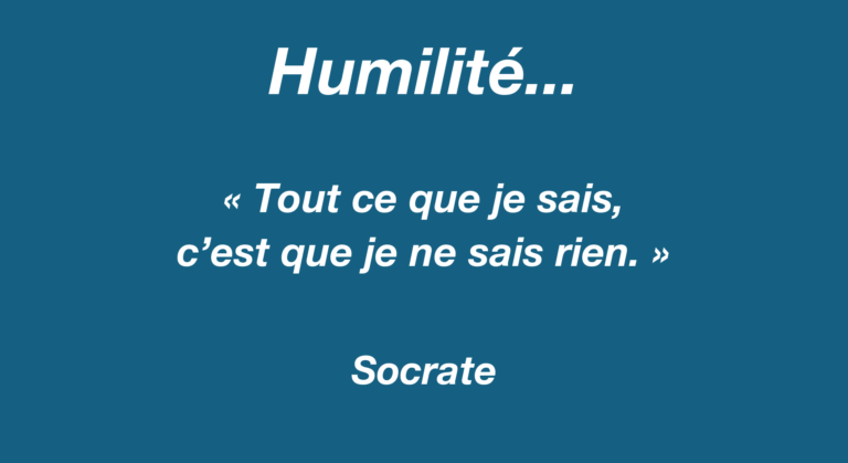 Affiche de l’article Humilité…