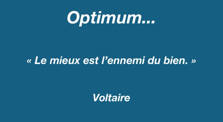 Affiche de l’article Optimum …