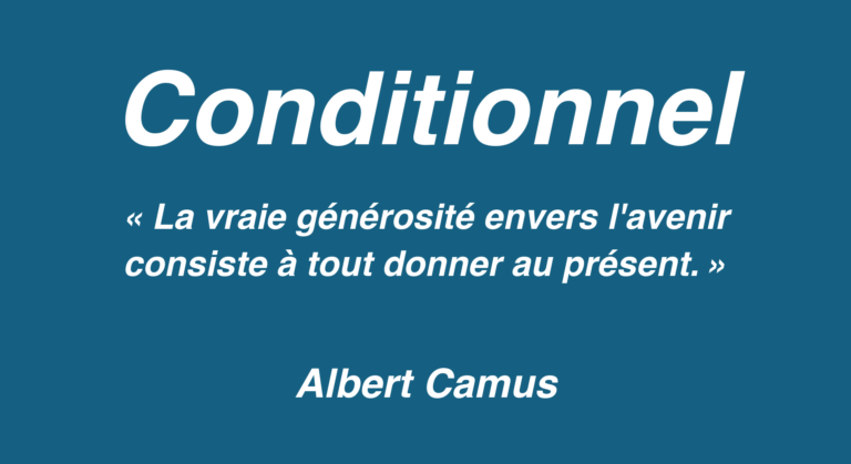 Affiche de l’article Conditionnel