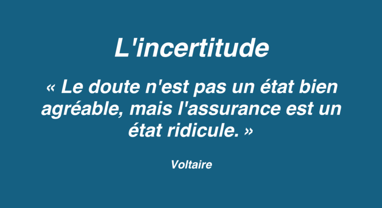 Affiche de l’article L&rsquo;incertitude