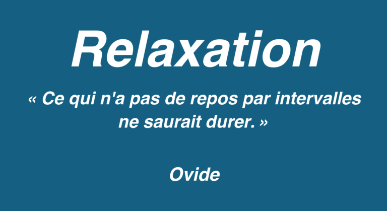 Affiche de l’article Relaxation