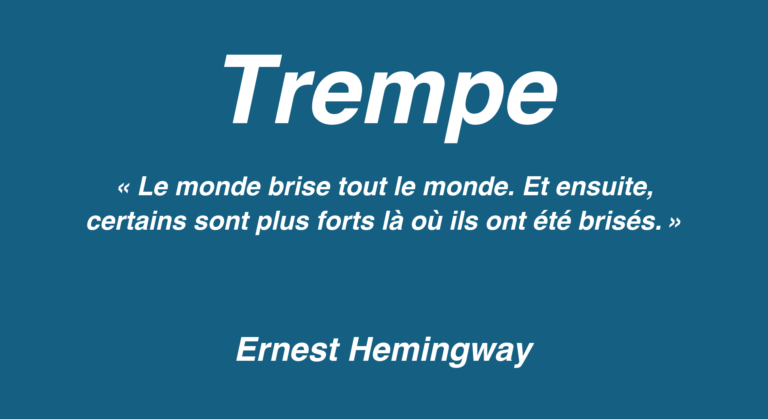 Affiche de l’article Trempe