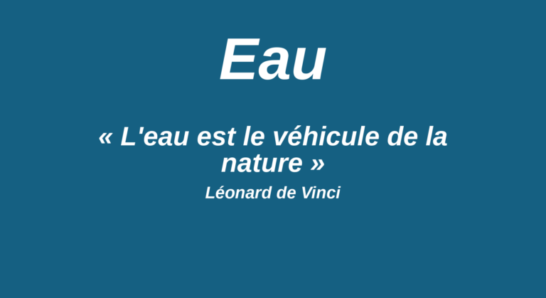 Affiche de l’article Eau