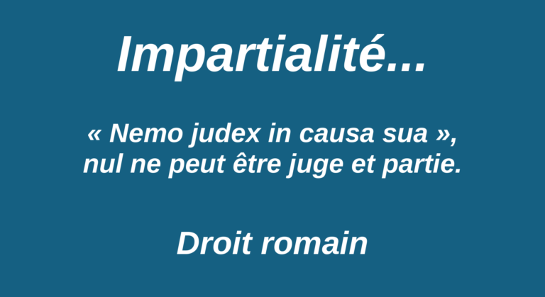 Affiche de l’article Impartialité